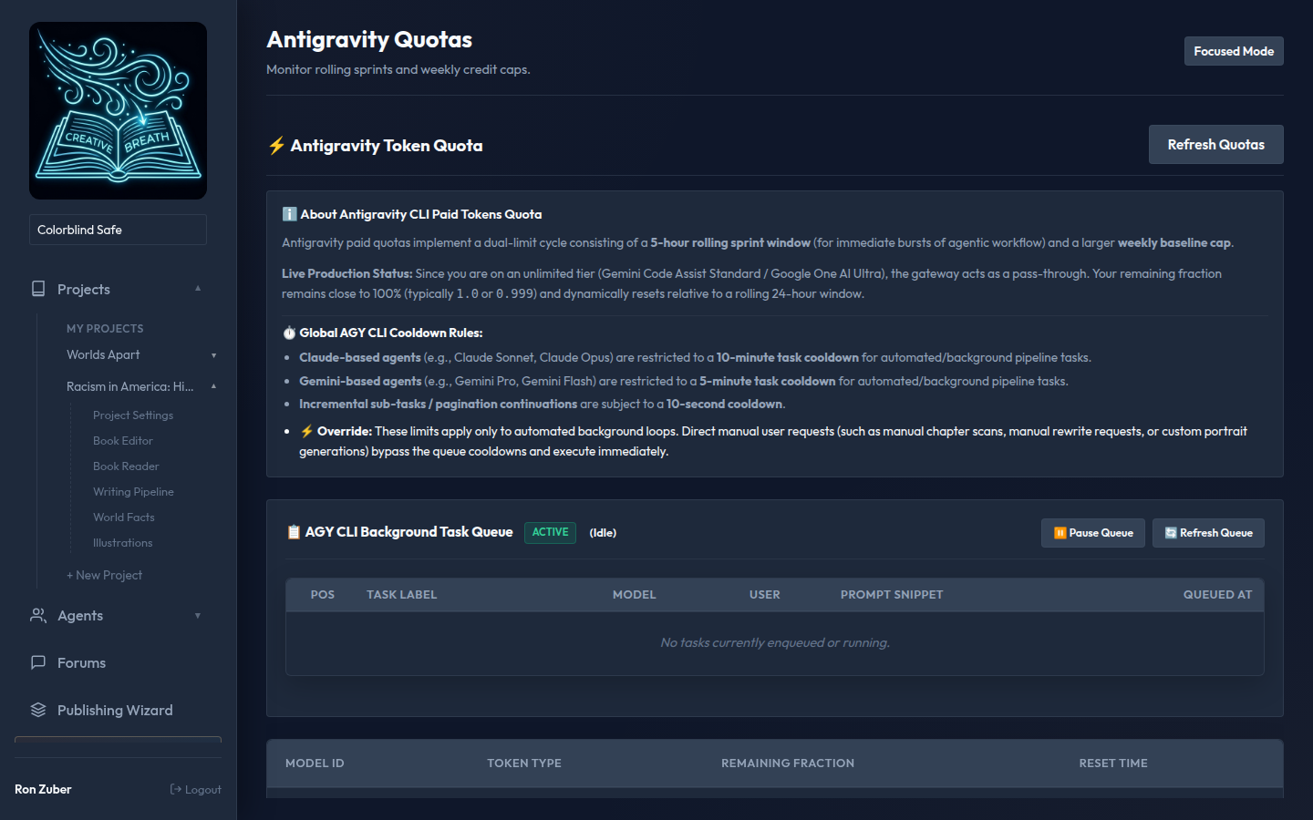Quota View Desktop