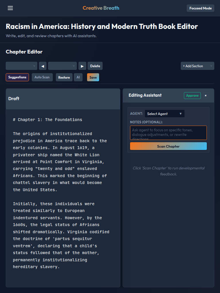 Editor Tablet View